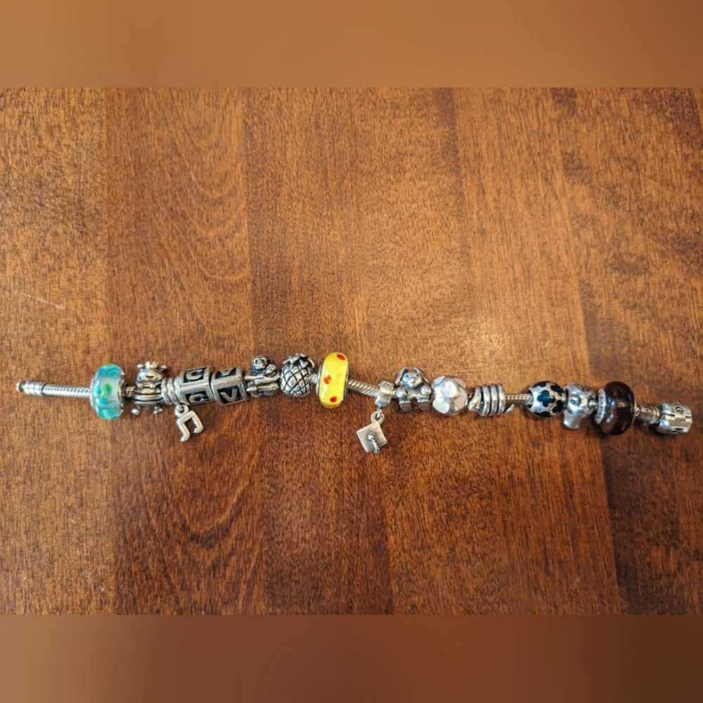 Full Pandora Bracelet with 13 Charms